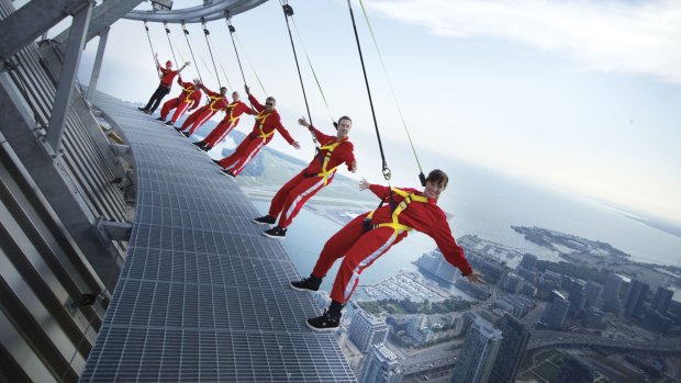 Feeling brave: Edgewalk Toronto is a test for those with a fear of heights.
