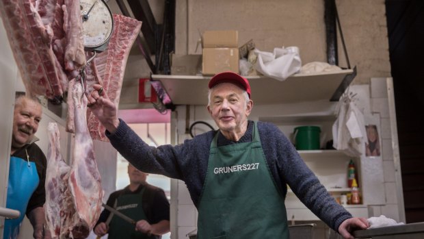 Peter Gruner's retirement spells the end of Gruner's butcher and deli in St Kilda, which his parents founded in 1958.