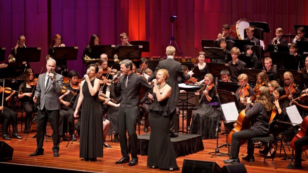 The Idea of North performing with the Canberra Youth Orchestra.