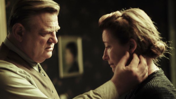 Brendan Gleeson and Emma Thompson as Anna and Otto Quangel, who are utterly alone in their resistance to Nazism.