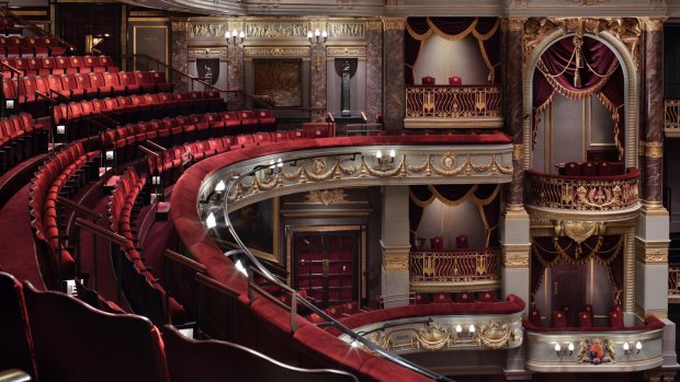 The refurbishment of the Theatre Royal, Drury Lane, London. 