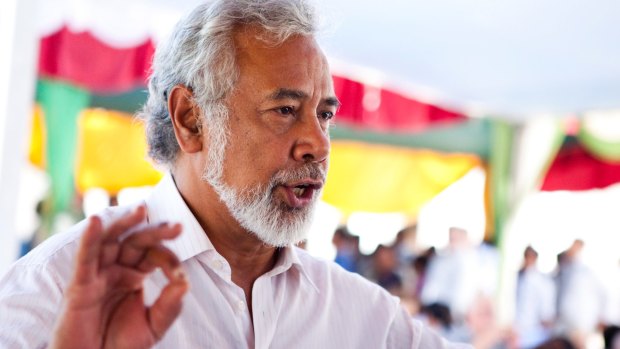 Former prime minister Xanana Gusmao led the negotiations for East Timor at The Hague.