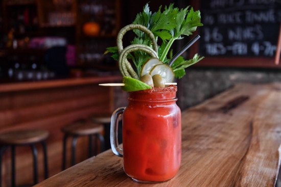 Hail, Caesar. Don't miss the signature Bloody Caesar.