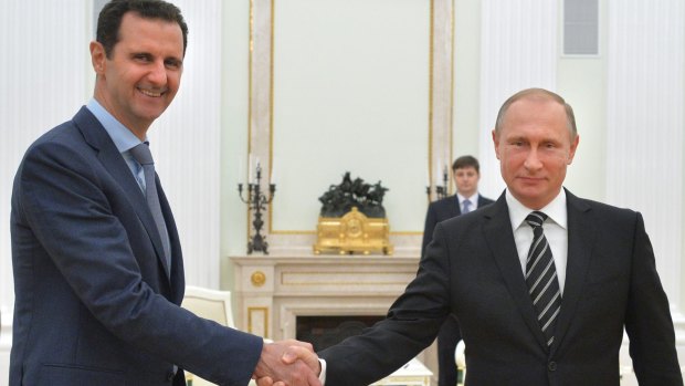 Syrian President Bashar al-Assad and Russian President Vladimir Putin, pictured together in October.