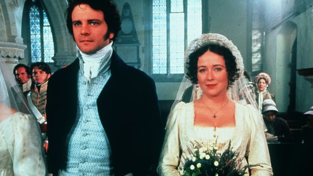 Miss Bennet (Jennifer Ehle) and Mr Darcy (Colin Firth) in the BBC's classic <i>Pride and Prejudice</i>.