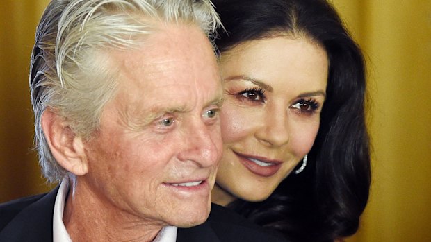 Michael Douglas and his wife, actress Catherine Zeta-Jones.