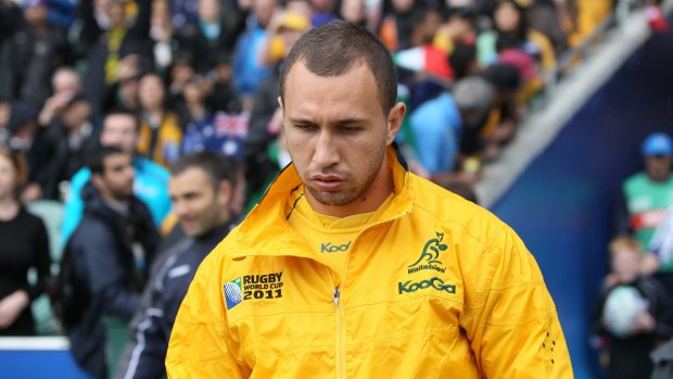 Lessons: Quade Cooper had a torrid time at the 2011 World Cup in New Zealand.
