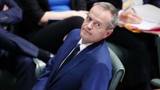 Opposition Leader Bill Shorten during question time on Wednesday.