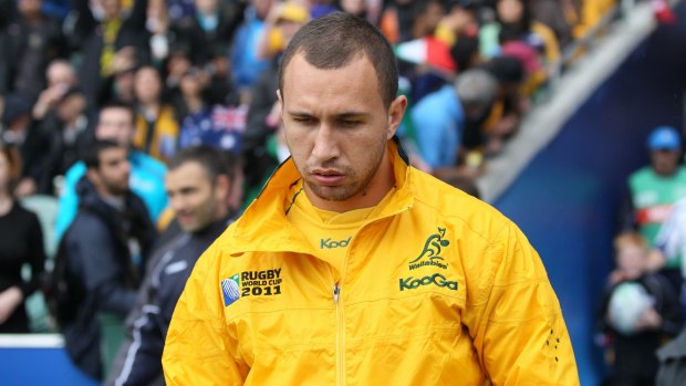 Lessons: Quade Cooper had a torrid time at the 2011 World Cup in New Zealand.