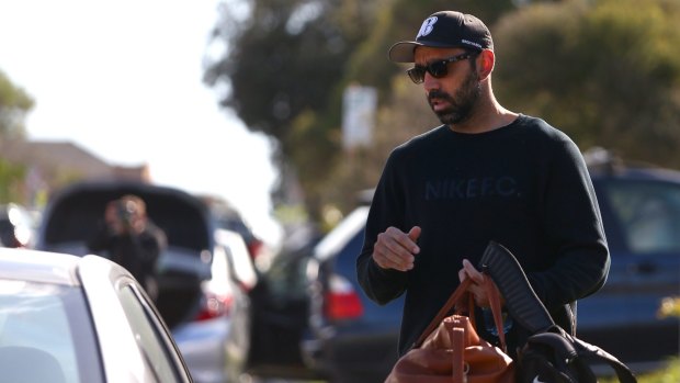 Centre of the storm:  Sydney Swans player Adam Goodes in Sydney on Wednesday.