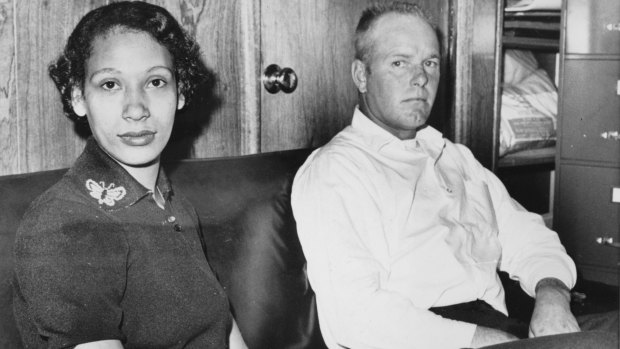 January 1965: Mildred Loving and her husband Richard Loving, who left their home state to avoid a jail sentence. 