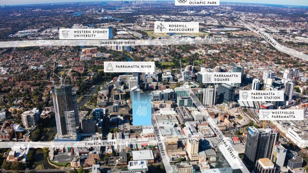 CBRE's Frank Oliveri and Alex Ugarte have been appointed to sell the 1004sq m site at 46 George Street, Parramatta.
