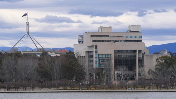 The High Court building in Canberra.