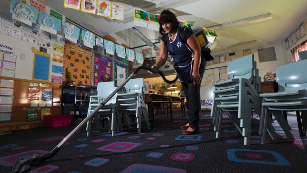 Industrial woes have plagued the ACT school cleaning industry. 