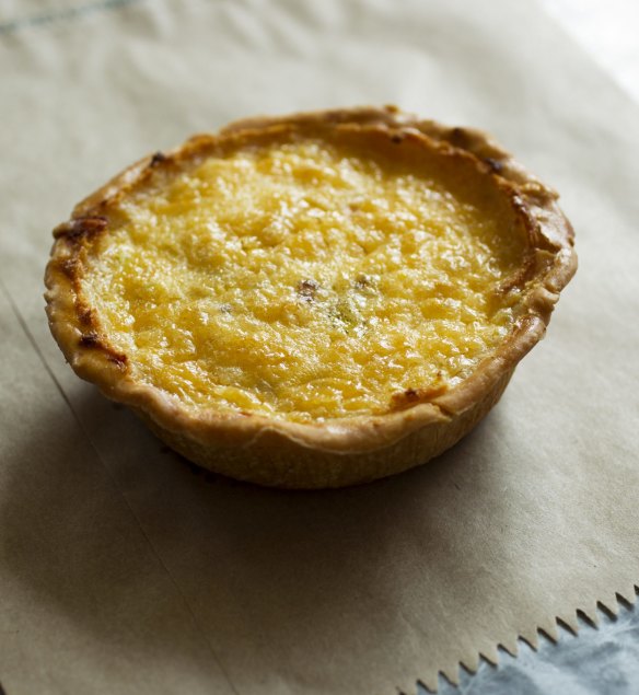 Quiche for breakfast from Bourke Street Bakery.