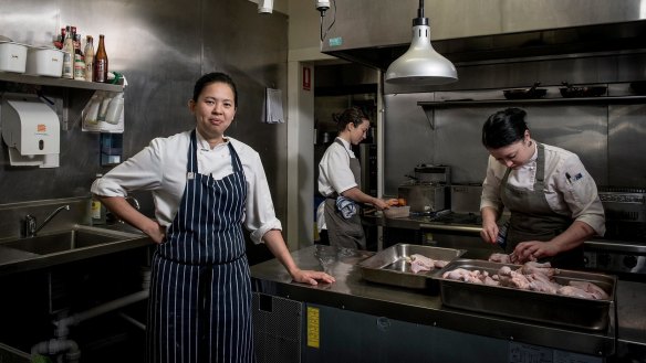 Chef Thi Le at Anchovy in 2016.