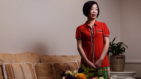 Charlotte Chou, who has just returned to Australia, after being freed from jail in China.