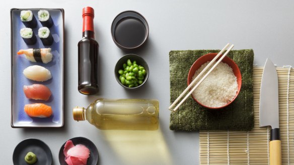 Short-grain rice, rice vinegar, soy sauce and sesame oil are Japanese pantry essentials for making sushi and beyond.
