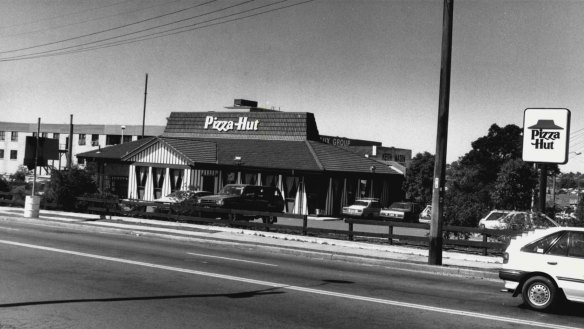 Going high-rise: The original Pizza Hut in Belfield.