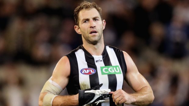 Staying put? Nathan Buckley says Travis Cloke could yet stay at Collingwood.