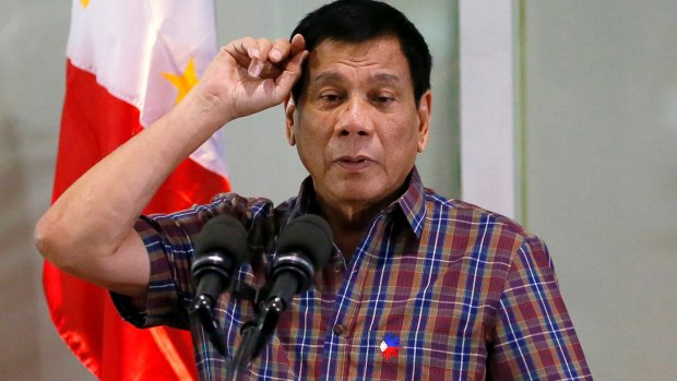 "You must be respectful. Do not just throw questions": Philippines President Rodrigo Duterte.