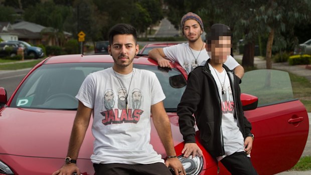 Max (front) and Arman Jalal with their 16-year-old co-accused. 