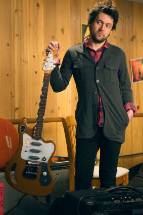 "At this point I've got to move on": Conor Oberst in the studio recording his new album, <i>Salutations</i>.