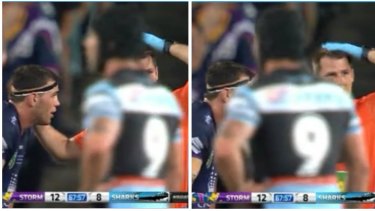 pic Dale Finucane Eye Injury nrl grand final 2016 melbourne storm