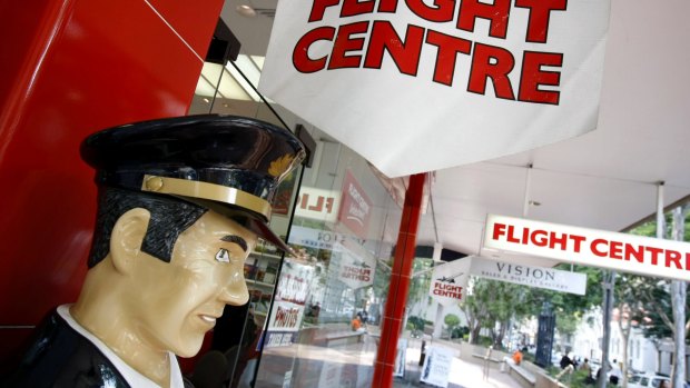 Adjustment: Flight Centre had forecast profits would rise by up to 8 per cent.