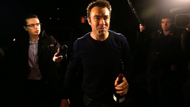 Chris Scott arrived with a bottle of red in 2014