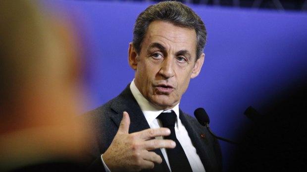 Former French president and head of the UMP right-wing opposition party Nicolas Sarkozy.