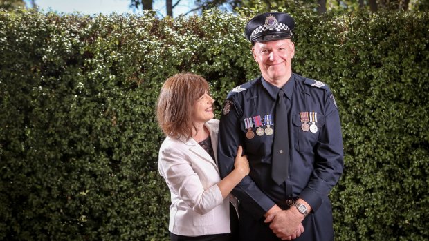 Sergeant Rob Campbell has received the Police Star medal for bravery. His wife Marianne Luttick says she 'couldn't be more proud'. 