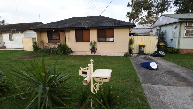 The Lurnea home where the boy was injured on Monday night. 