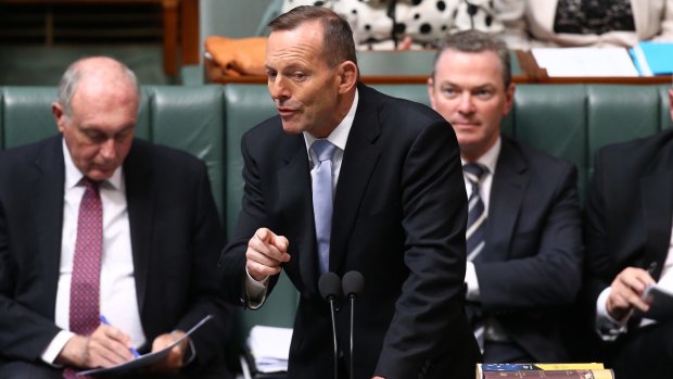 Prime Minister Tony Abbott accused Labor of wanting house prices to fall during question time on Tuesday. 
