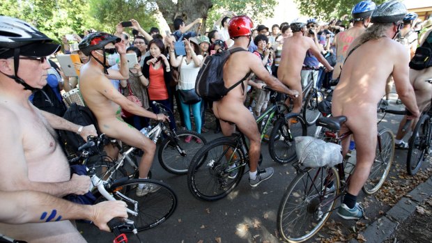 The nude bike ride has proved popular in past years.
