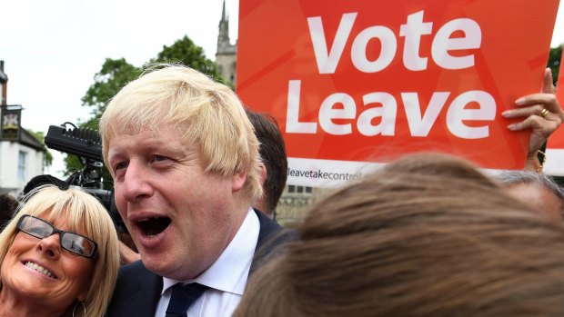 The Brexit figurehead, former London mayor Boris Johnson.