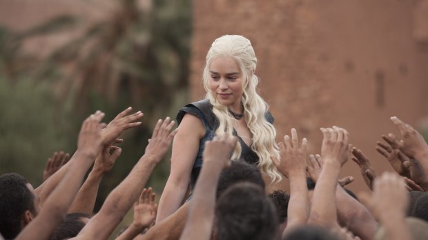 Emilia Clarke as Daenerys Targaryen in <i>Game of Thrones</i>.