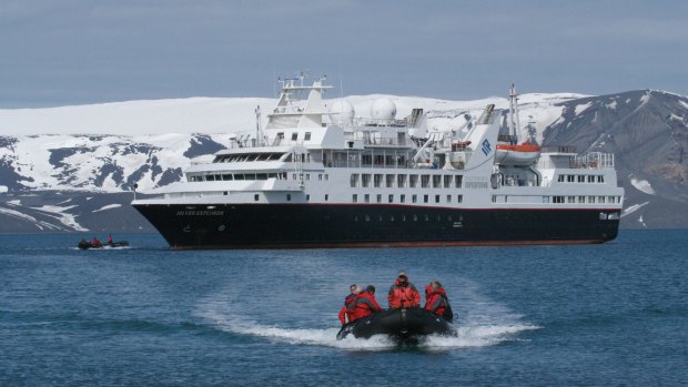 Silversea Expeditions explores Antarctica.