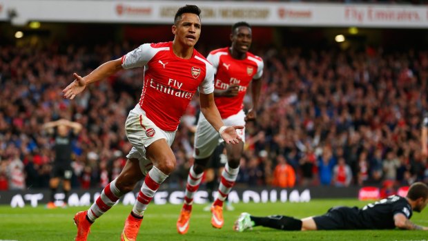 Alexis Sanchez scored twice for Arsenal.