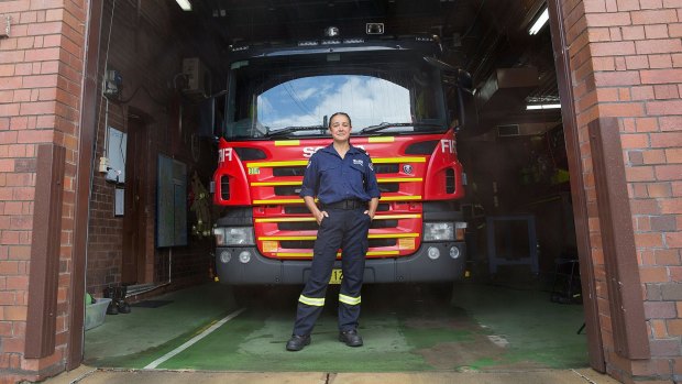 Firefighter Tara Lal, at Woollahra Fire Station, has written about her brother's suicide.
