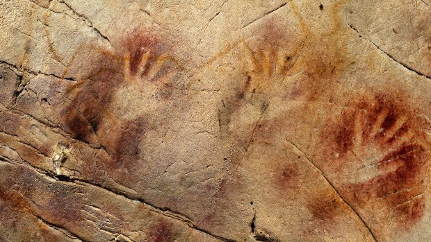 The 'Panel of Hands' stencils in the El Castillo Cave, Spain, are believed older than 40,800 years.