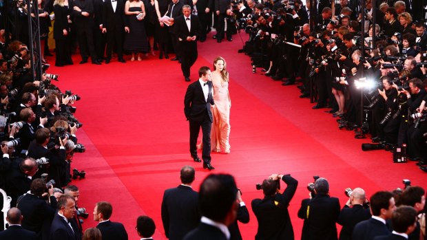 Brad Pitt and Angelina Jolie attend the <i>Inglourious Basterds</i> Premiere held at the Palais Des Festivals during the 62nd International Cannes Film Festival on May 20th, 2009.