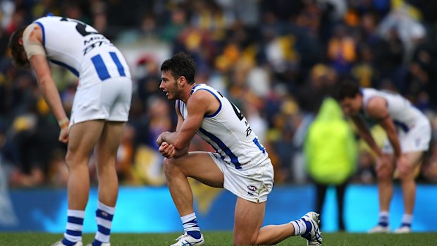 Out of form: The Roos have slipped down the ladder after starting the season in fine style.