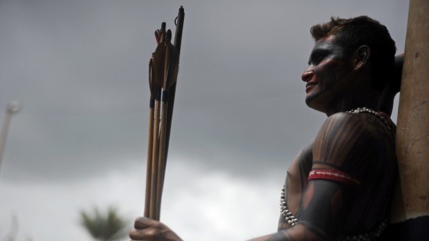 A Brazilian Amazon Indian in 2013. Researchers have agreed on an ancient connection between Australia, Asia and the Americas.
