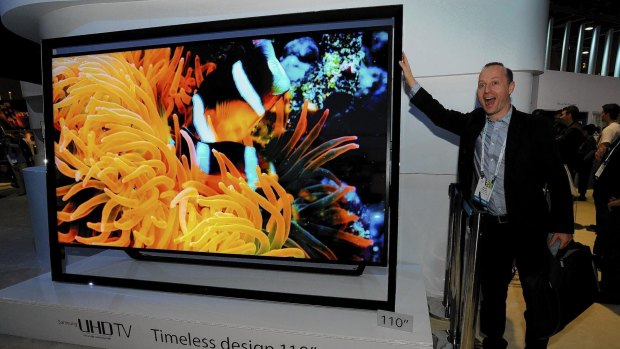 At the Las Vegas Consumer Electronics Show this year, Samsung displayed its 279 centimetre Ultra HD television.