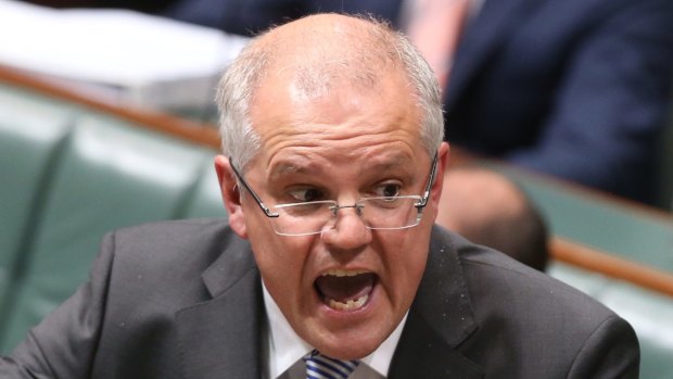 Treasurer Scott Morrison during question time on Tuesday.