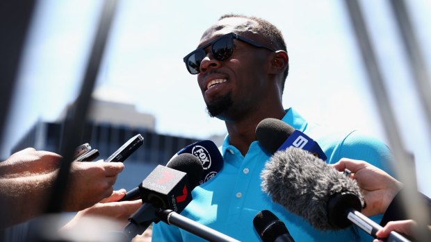 Usain Bolt launches Nitro Athletics in Melbourne on Friday.