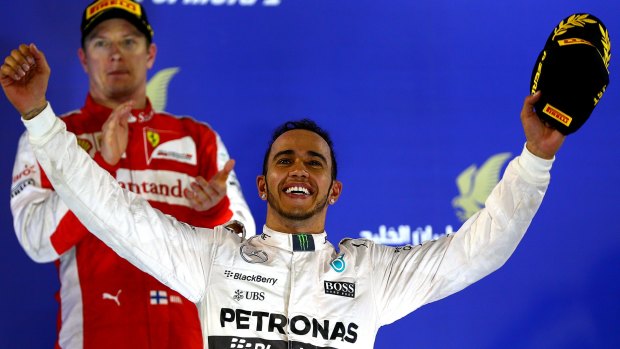 Lewis Hamilton wins the Bahrain Grand Prix.
