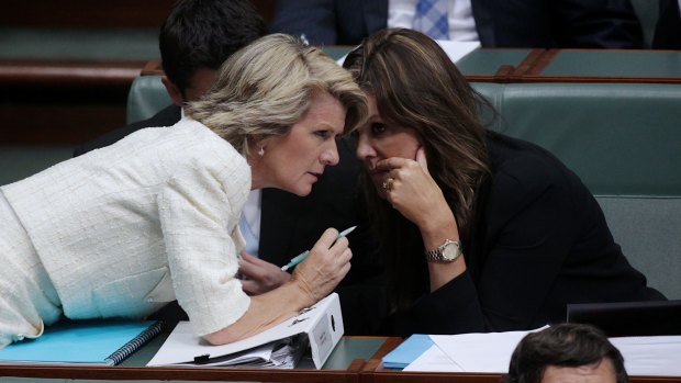 Foreign Affairs Minister Juile Bishop: "Peta [Credlin] and I have discussed the story yesterday and we are nonplussed where it could have come from."