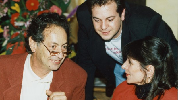 Irvin Rockman (left) at Palmers Restaurant at Rockman's Regency in 1993.